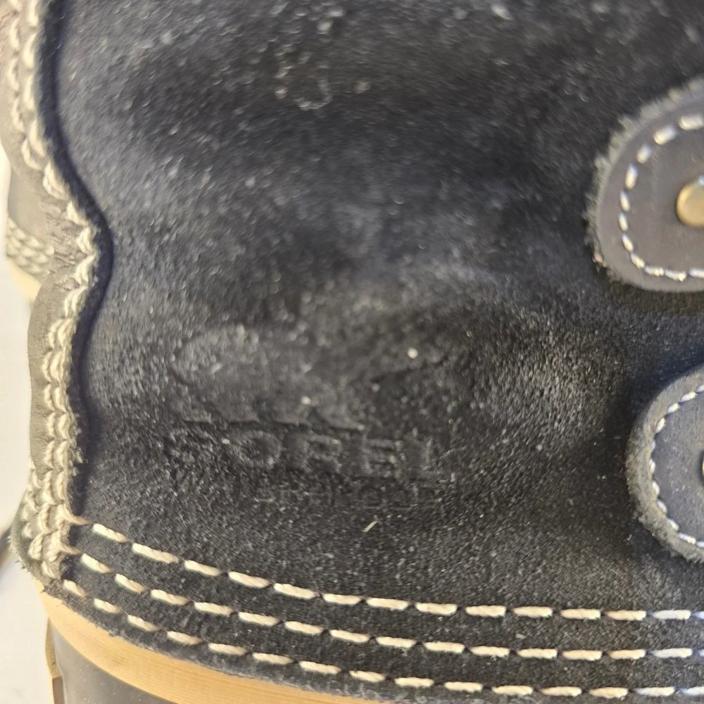 Sorel Joan of Arctic Black Waterproof Winter Boots Faux Fur NL1540-010 Womens 11